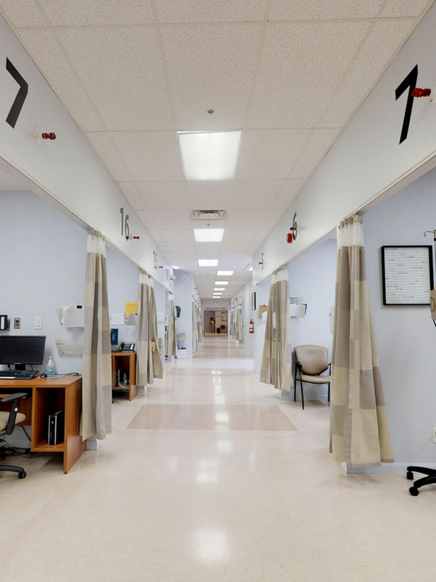 Inside the Silver Pain Centre medical facility